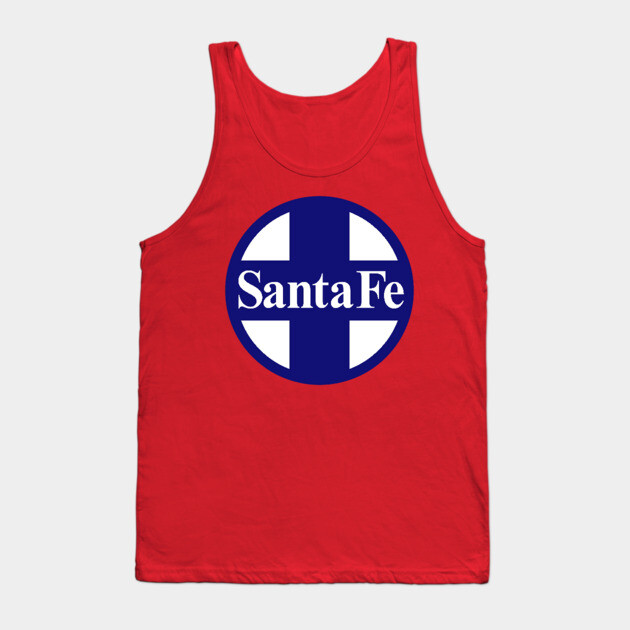 Santa Fe Railroad Logo Blue Tank Top by Wiley