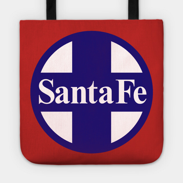Santa Fe Railroad Logo Blue Tote by Wiley