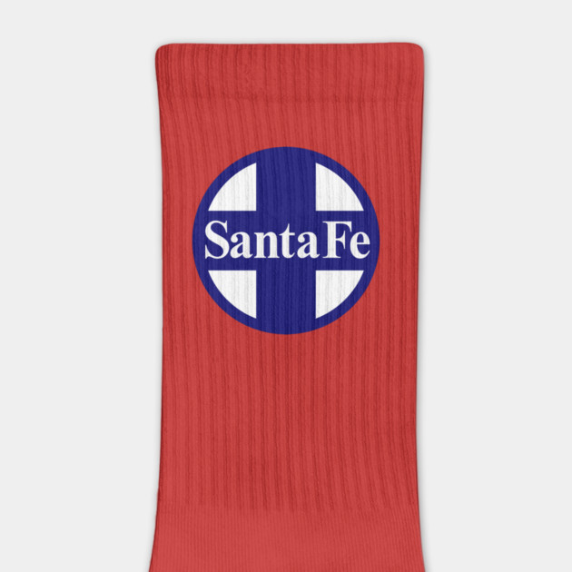 Santa Fe Railroad Logo Blue by Wiley