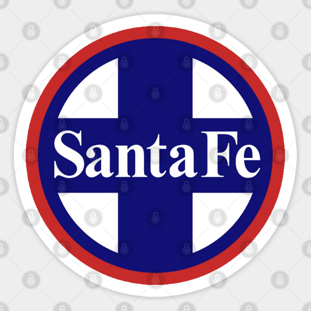Santa Fe Railroad Logo Blue Sticker by Wiley