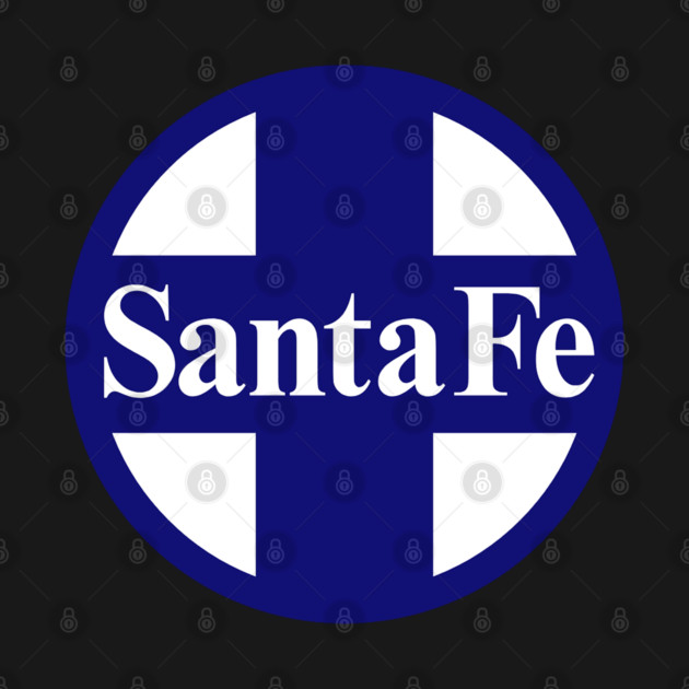 Santa Fe Railroad Logo Blue by Wiley