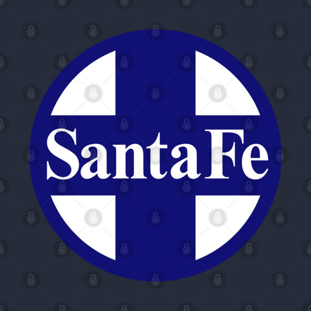 Santa Fe Railroad Logo Blue by Wiley