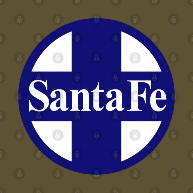 Santa Fe Railroad Logo Blue by Wiley