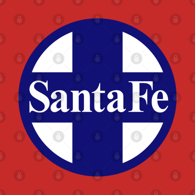 Santa Fe Railroad Logo Blue by Wiley