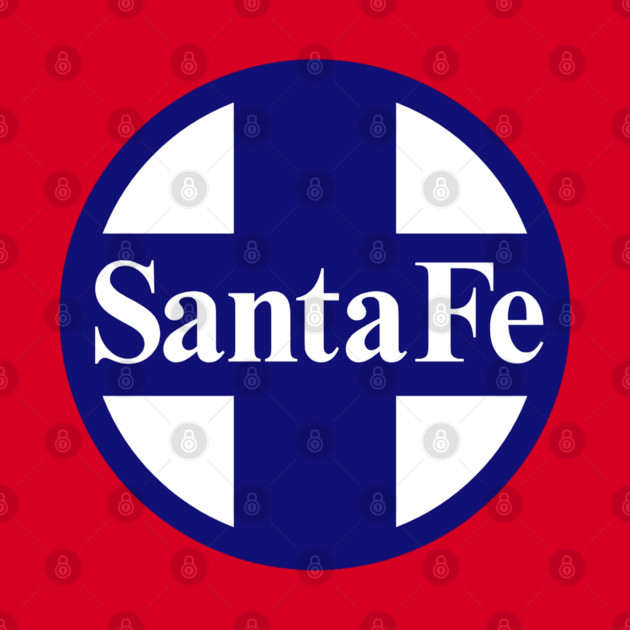 Santa Fe Railroad Logo Blue by Wiley