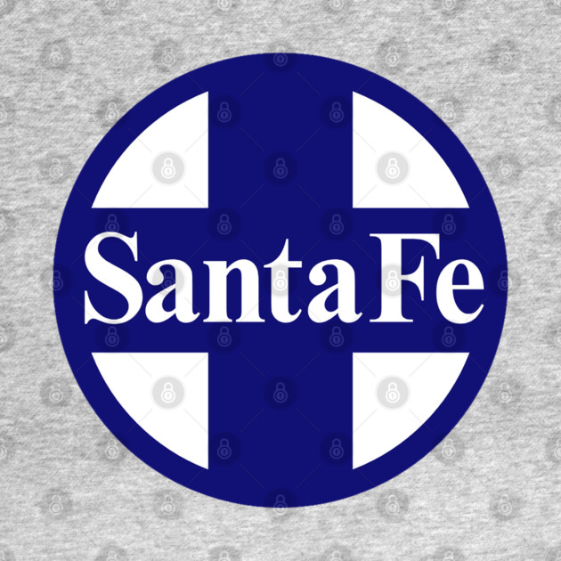Santa Fe Railroad Logo Blue by Wiley