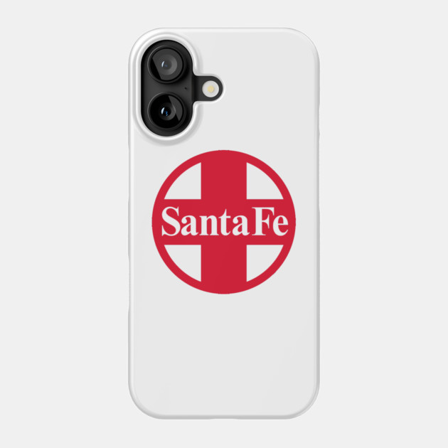 Santa Fe Railroad Logo Red Phone Case by Wiley