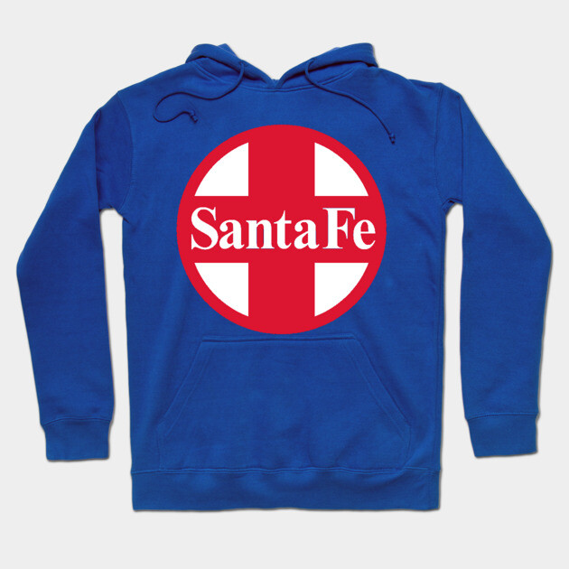 Santa Fe Railroad Logo Red Hoodie by Wiley