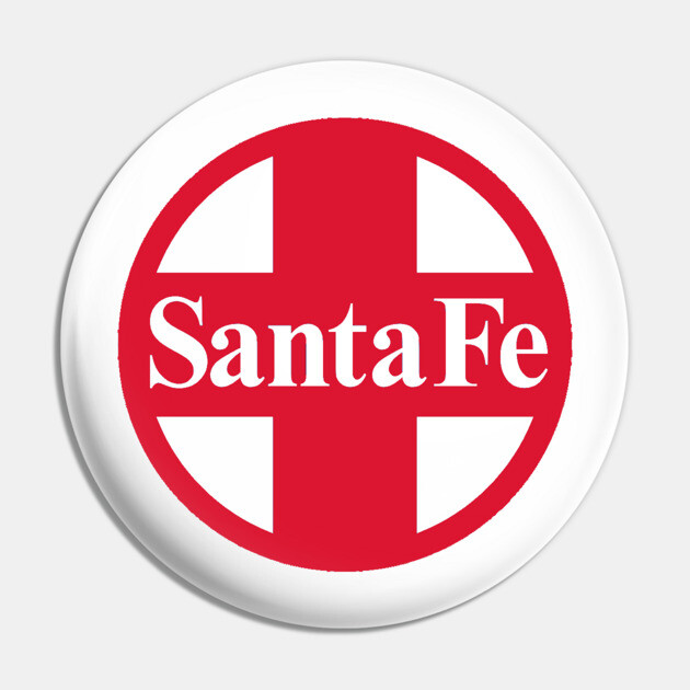 Santa Fe Railroad Logo Red Pin by Wiley