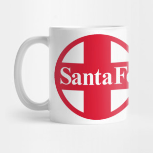Santa Fe Railroad Logo Red Mug