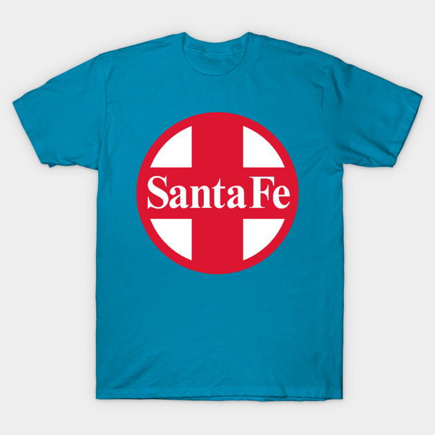 Santa Fe Railroad Logo Red T-Shirt by Wiley
