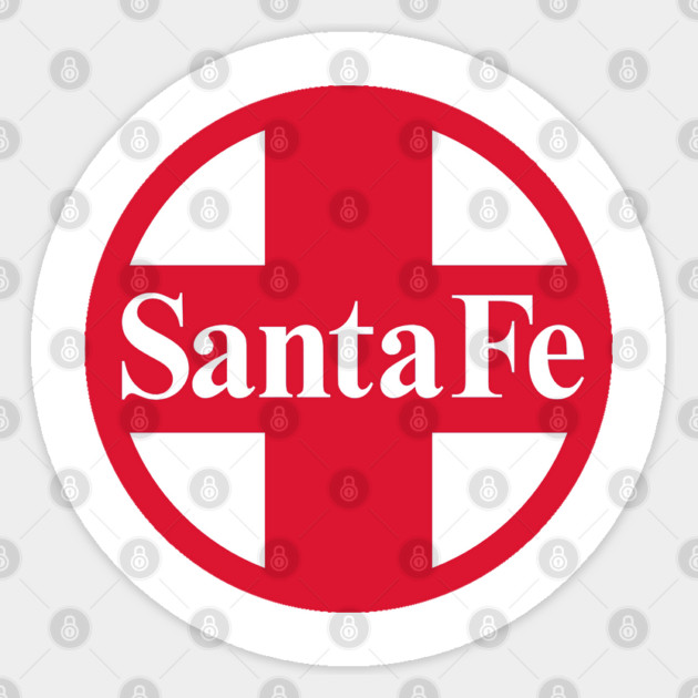 Santa Fe Railroad Logo Red Sticker by Wiley