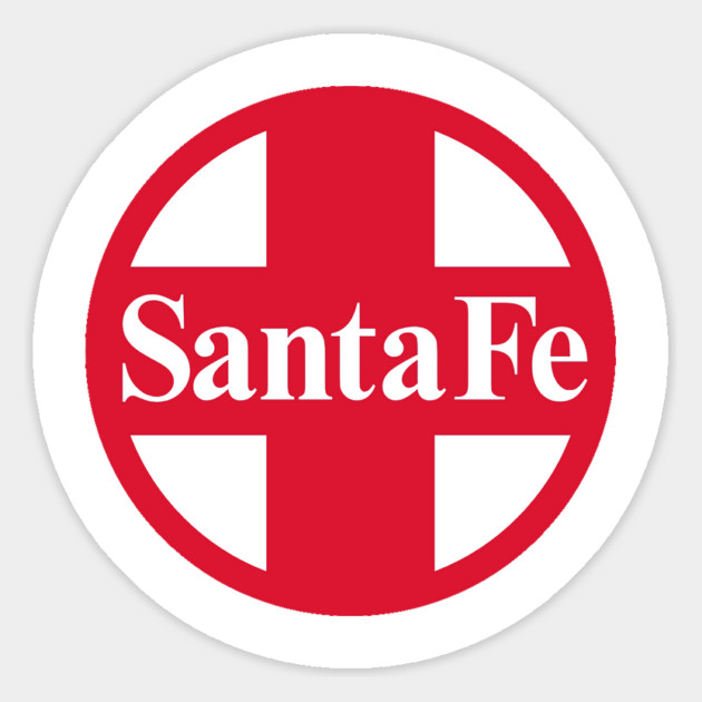 Santa Fe Railroad Logo Red Magnet by Wiley