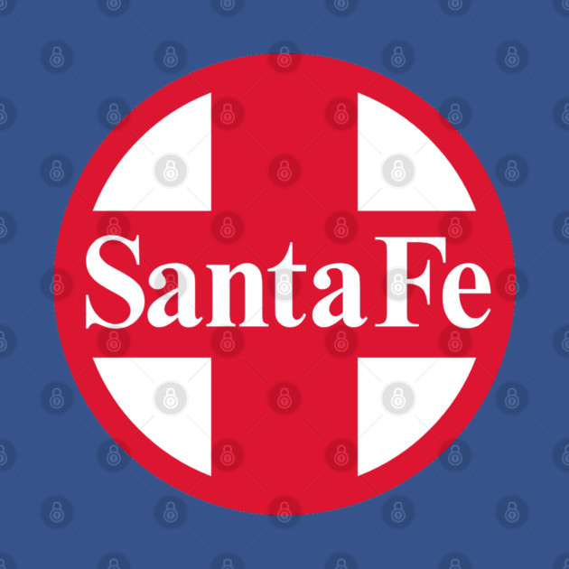 Santa Fe Railroad Logo Red by Wiley