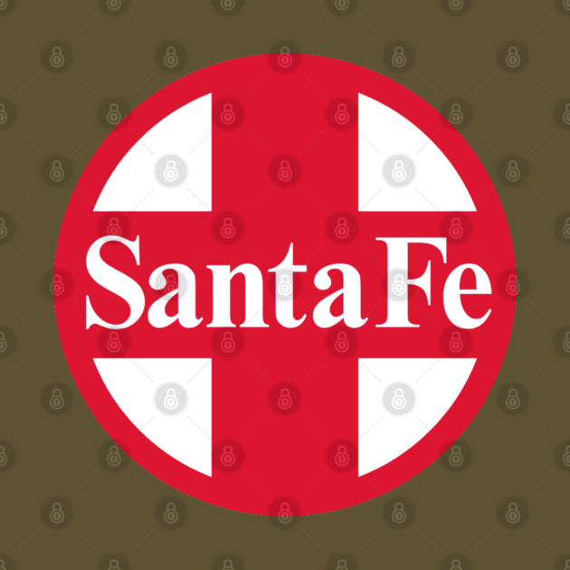 Santa Fe Railroad Logo Red by Wiley