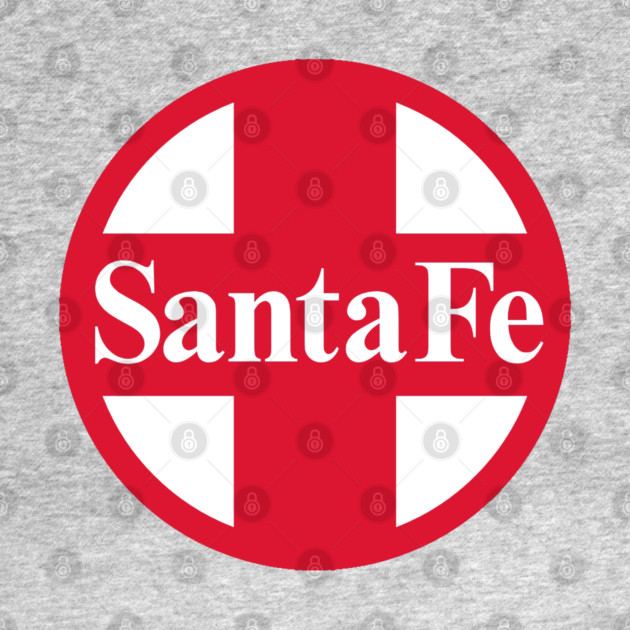 Santa Fe Railroad Logo Red by Wiley