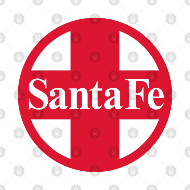 Santa Fe Railroad Logo Red by Wiley