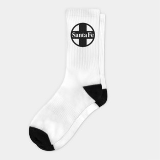 Santa Fe Railroad Logo Black Socks