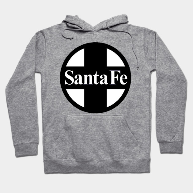 Santa Fe Railroad Logo Black Hoodie by Wiley