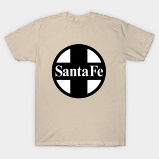 Santa Fe Railroad Logo Black T-Shirt