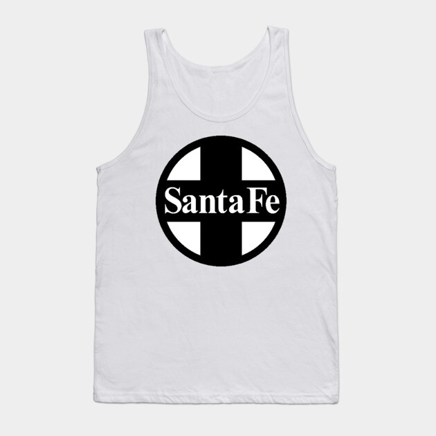 Santa Fe Railroad Logo Black Tank Top by Wiley