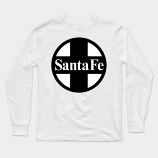 Santa Fe Railroad Logo Black Long Sleeve T-Shirt