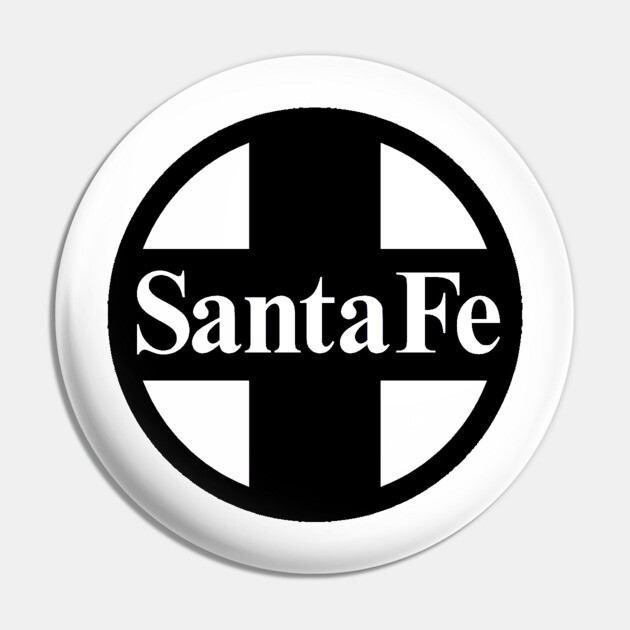 Santa Fe Railroad Logo Black Pin by Wiley