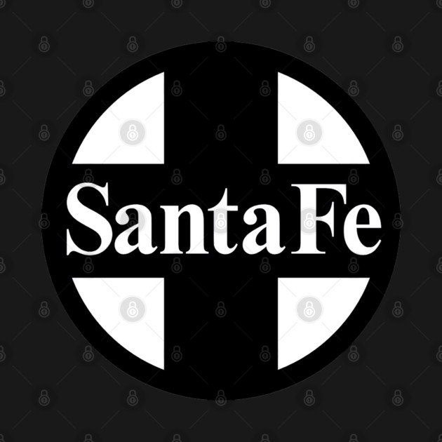 Santa Fe Railroad Logo Black by Wiley