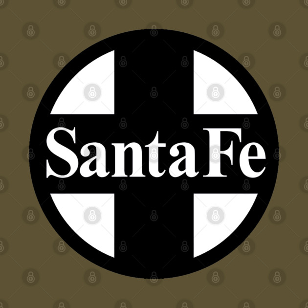 Santa Fe Railroad Logo Black by Wiley