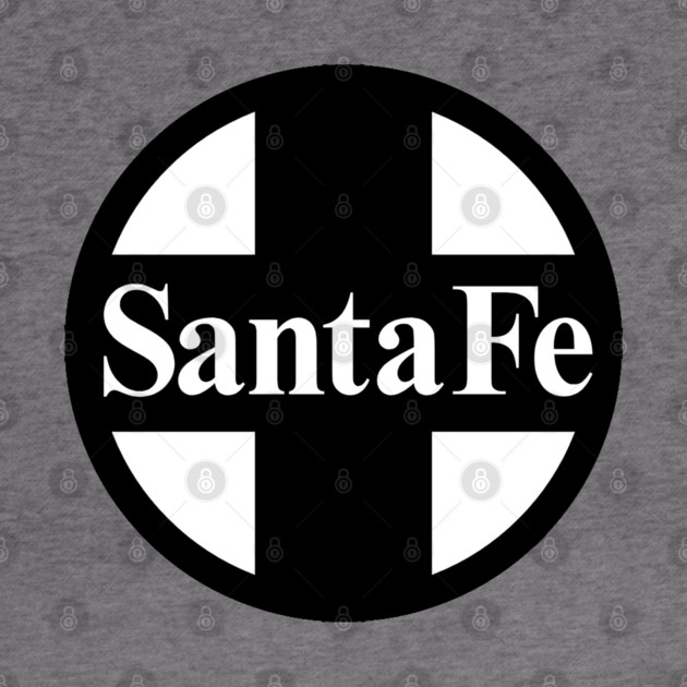 Santa Fe Railroad Logo Black by Wiley