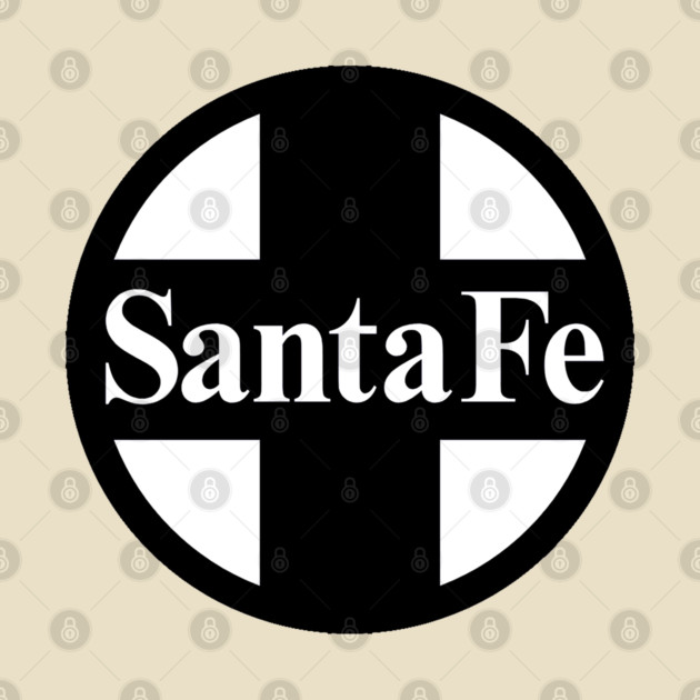 Santa Fe Railroad Logo Black by Wiley