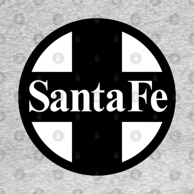 Santa Fe Railroad Logo Black by Wiley