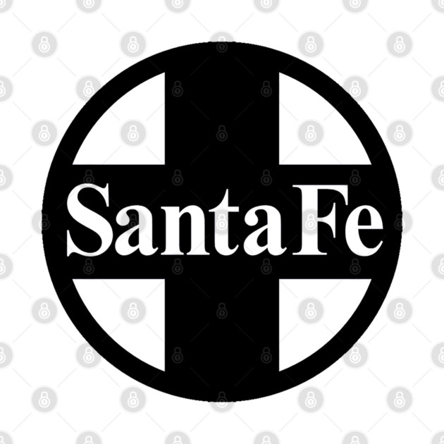 Santa Fe Railroad Logo Black by Wiley