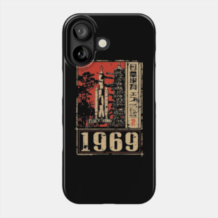 1969 Apollo Rocket Launch Poster Phone Case