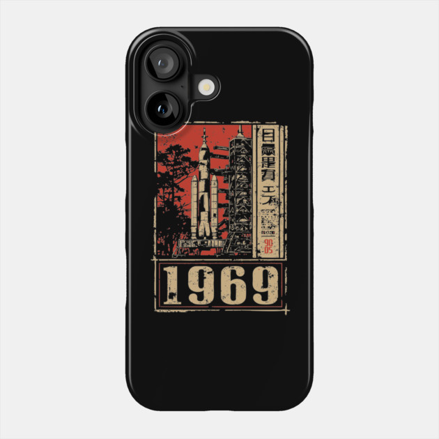 1969 Apollo Rocket Launch Poster Phone Case by TuncGK