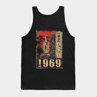 1969 Apollo Rocket Launch Poster Tank Top