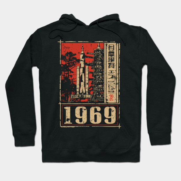 1969 Apollo Rocket Launch Poster Hoodie by TuncGK