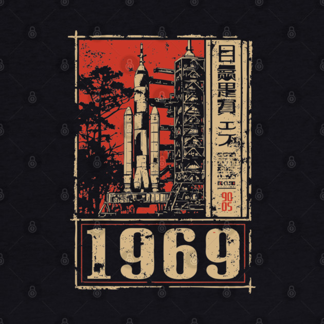 1969 Apollo Rocket Launch Poster by TuncGK