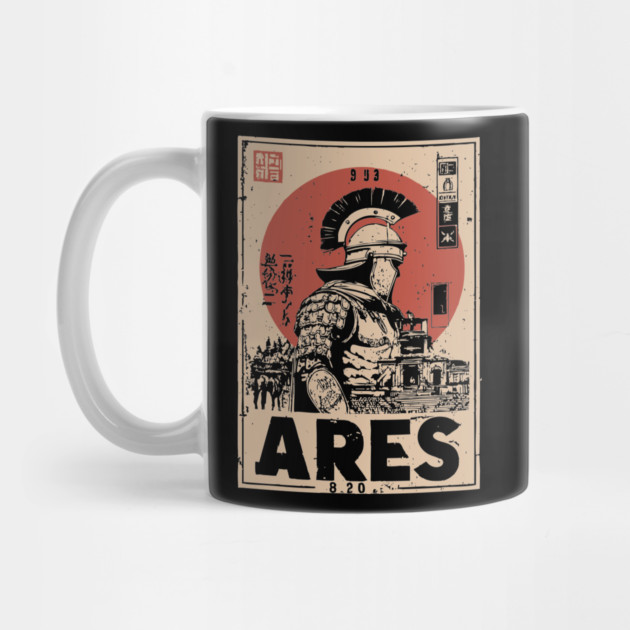 Ares God of War Ukiyo-e Poster by TuncGK