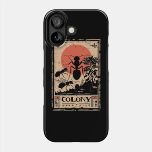 Ant Colony Japanese Vintage Poster Phone Case