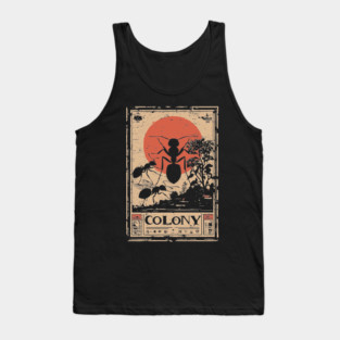Ant Colony Japanese Vintage Poster Tank Top