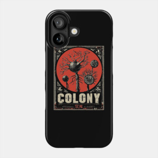 Nerve Colony Sumi-e Art Poster Phone Case