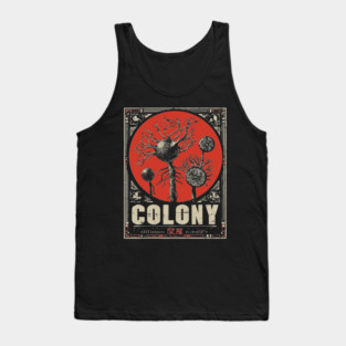 Nerve Colony Sumi-e Art Poster Tank Top