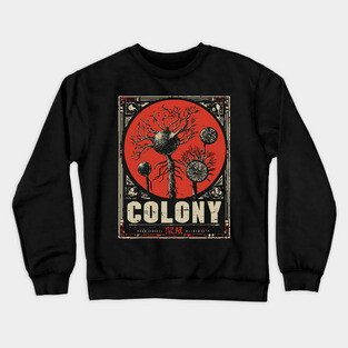 Nerve Colony Sumi-e Art Poster Crewneck Sweatshirt