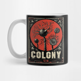 Nerve Colony Sumi-e Art Poster Mug