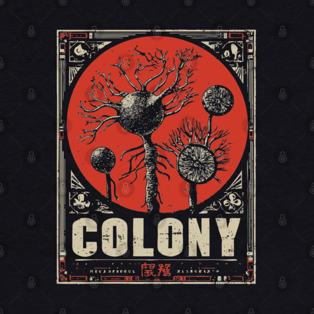 Nerve Colony Sumi-e Art Poster by TuncGK