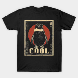Penguin Vintage Cool Poster T-Shirt