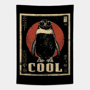 Penguin Vintage Cool Poster Tapestry