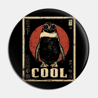 Penguin Vintage Cool Poster Pin
