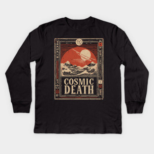 Cosmic Death Space Ukiyo-e Print Kids Long Sleeve T-Shirt